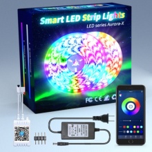 Bande lumineuse à LED intelligente 5050 Bluetooth
