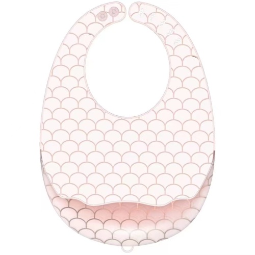 Translucent Bpa Free Soft Feeding Silicone Baby Bib