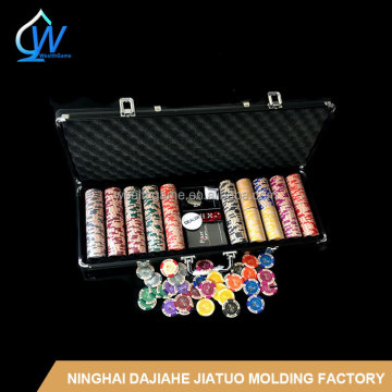 500pcs Matt Monte Carlo Chip -Set - Casino -Gaming -Geräte