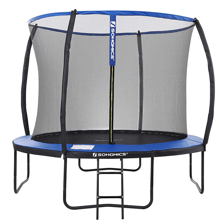 Garden anti-fall trampoline with safety fence children's trampoline safety exercise