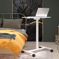 Adjustable Height Laptop Stand Overbed Table with Wheels