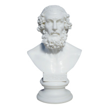 Greek Marble Bust with Ancient Script Handmade Museum