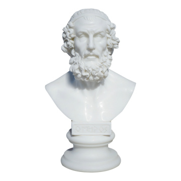 Greek Marble Bust with Ancient Script Handmade Museum