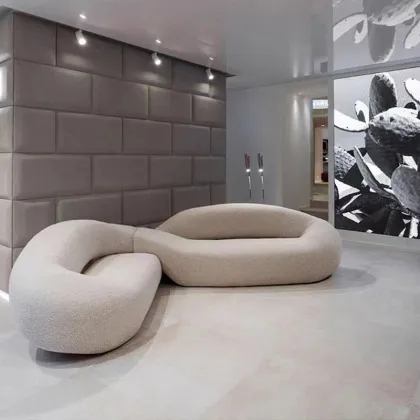Modern L Shaped Fabric Sofa, U Shaped Sofa, and C Shaped Sofa Furniture