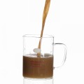 Espressokaffe glaskopp med hållare