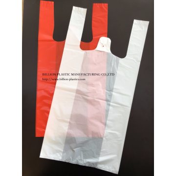 Poly Carrier Handbags T-Shirt Bag Plastic Shopping Bag