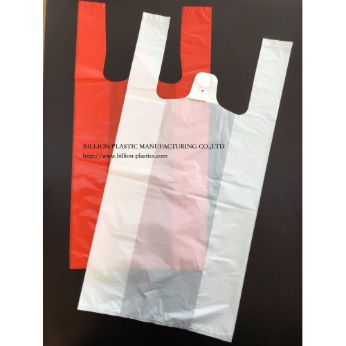 Poly Carrier Handbags T-Shirt Bag Plastic Shopping Bag