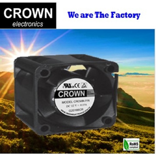 CROWN 4028 Axial Flow DC Fan 12V 24V