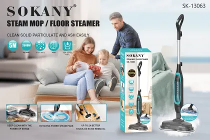 2500W Electric Floor Steam Mop & Handheld Steam Cleaner for Home Cleaning