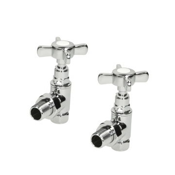CE Certified Brass Chrome Angled Traditional Radiator Valves 1/2''x15MM BJ21004-J