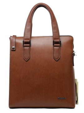Men's Classic Brown Genuine Leather Shoulder Handbag