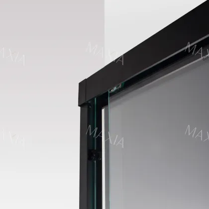 Black dual activity shower partition