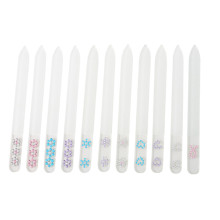 High Quality Jewel Decorated Glass Nail File