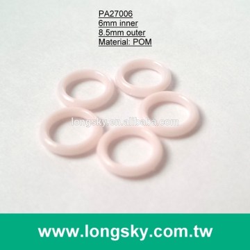 (#PA27006/6mm inner) plastic o shape ring for bra strap or bikini strap