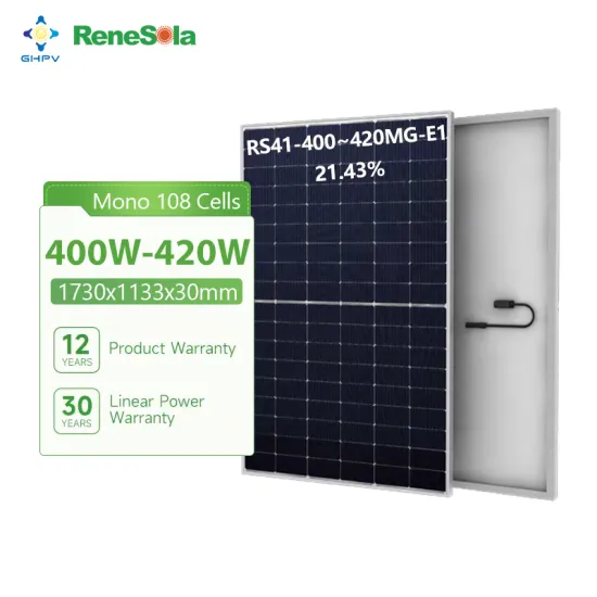 Renesola High-Power Solar Panels (400W-420W) with Dual Glass and P-Type Technology: Price and Home Application Details