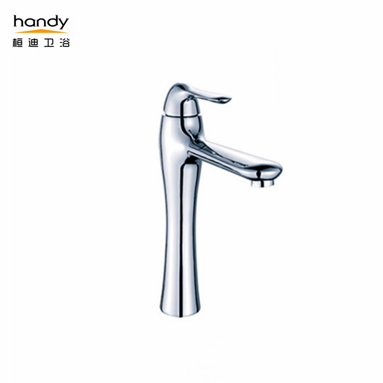 brass high basin faucet