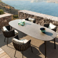 Nordic Courtyard Rattan Garden Table and Chair combinaison