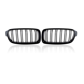 Premium Quality ABS Glossy Black Double Line Kidney Grille for BMW 3 Series F30/F35 2012-2019