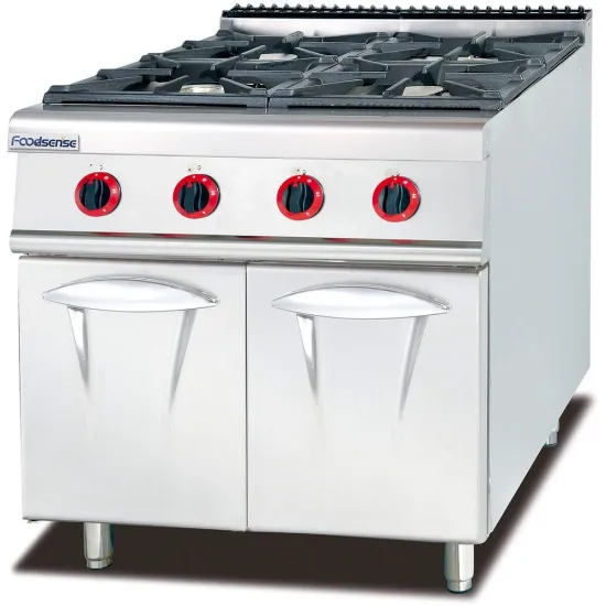 Commercial Kitchenware Gas Range with 4-Burner with Griddle & Oven