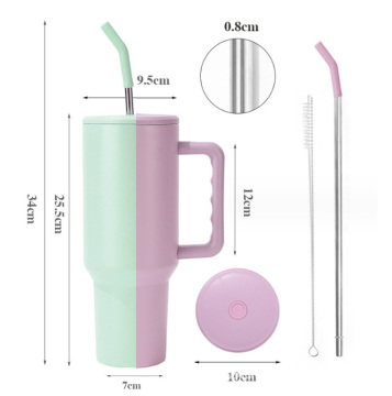 Hot Sale Double Walled Stainless Steel Travel Mug 40oz Tumbler with Handle
