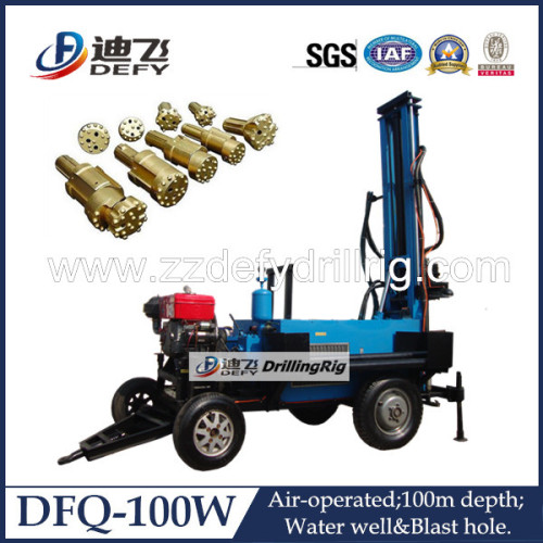 Dfq-100W Full Hydraulic Deep Rock Well Drilling