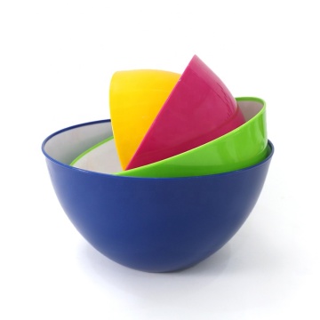 Lebensmittelqualität 4-pc-Plastik-Salatschüssel-Set