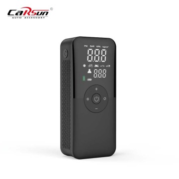 High-Power 2023 Wireless Smart Car Air Pump with Emergency LED Lights & Built-in Power Bank for Cars, Motorcycles, and Bikes