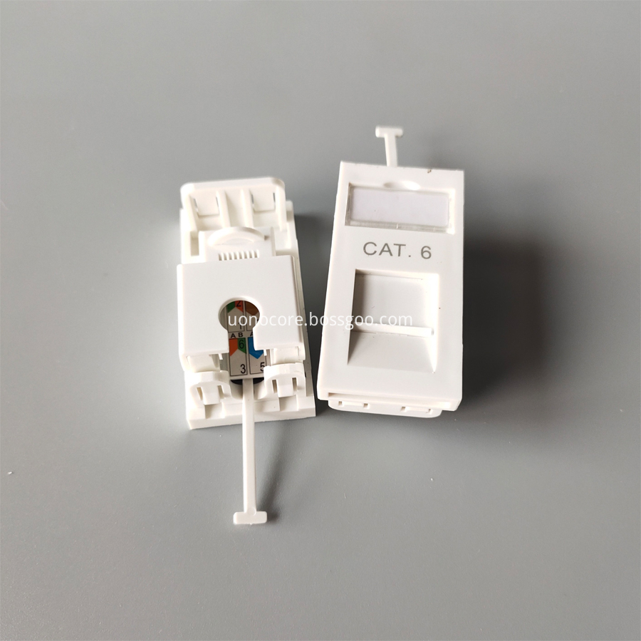 RJ45 cat6 Module faceplate 25x50