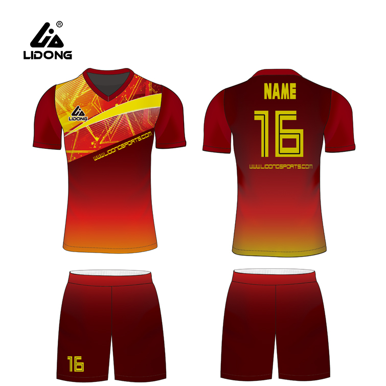 Custom Pattern Boys Football Soccer Jerseys Wear
