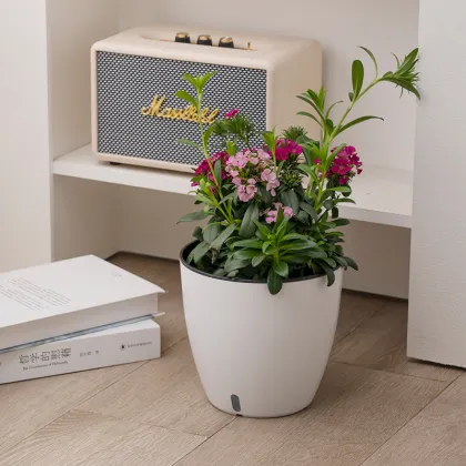 Self-watering Plastic Flower Pot