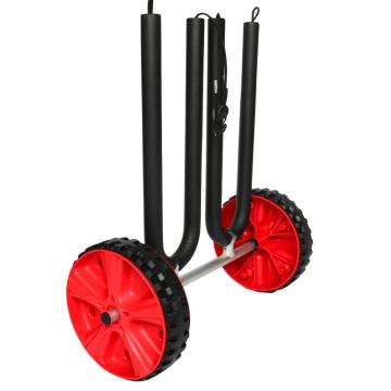 Aluminum double surfboard cart