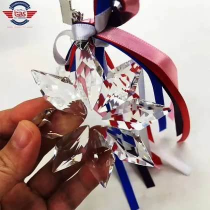 Transparent Crystal Snowflake Suncatcher - Christmas Gifts and Car Pendant