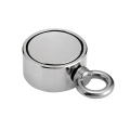 China F200*2 Strong Neodymium Pot Magnet With Eyebolt For Fishing Factory