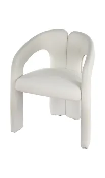 Italian minimalist white lounge Dubet chairs