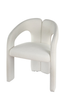 Italian minimalist white lounge Dubet chairs