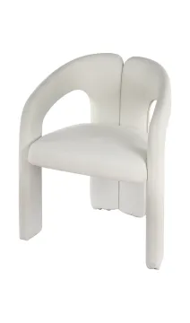 Italian minimalist white lounge Dubet chairs