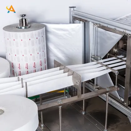 Automatic Four Side Seal Alcohol Cotton Pads Packing Machine