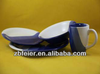 16pcs color glazed dinnerware set