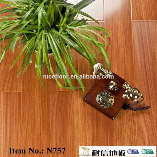 12mm High gloss glitter laminate flooring commercial floor