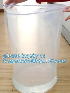 bottom unloading PE liner bag, round bottom bucket liner, plastic pail liner