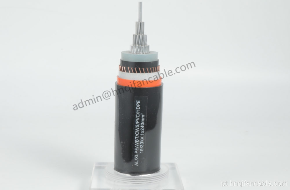 6/10KV XLPE Isolamento PVC Bainha MV Cabo 500mm2