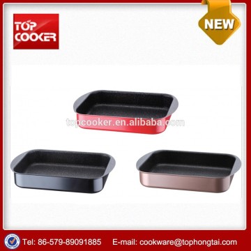 Aluminum marble coating roaster bake pan as seen on TV