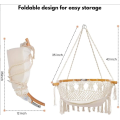 Hamaca de cuerda de silla colgante de alta calidad de patio