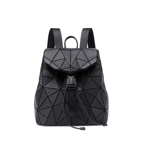 School Backpacks Geometric fabric PU leather packpack bag Manufactory