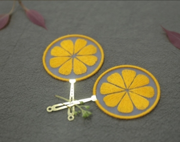Cute Orange Slice Embroidery Bookmark: A Hot Selling Handmade Group Fan Item