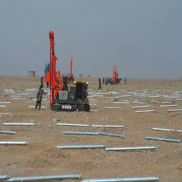 Round Flange Steel Ground Screw Anchor Screw Pile