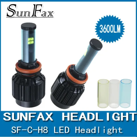 Super bright! 40w 3600LM car led headlight bulbs h8, auto h8 led headlight kit