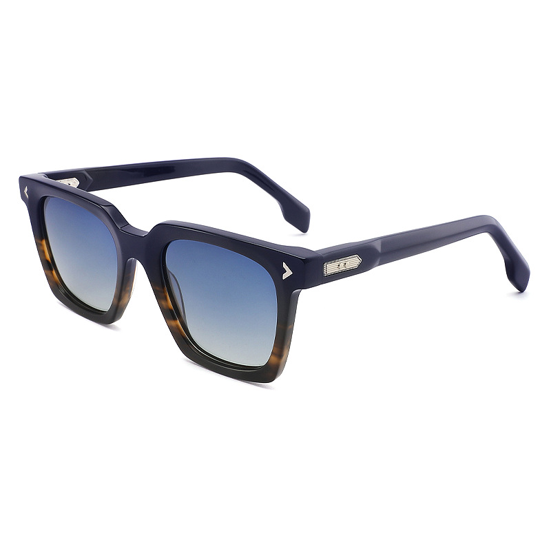 Embellished Square Acetate Sunglasses