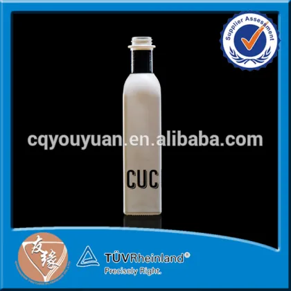 Screw Top Square Extreme Glass Bottle 500ML Olives Oil Glass Bottles