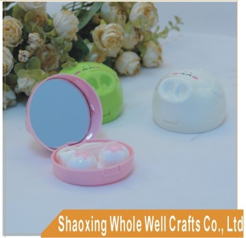 Contact lens case, contact lens box, hot sell 3D little pig contact lens case